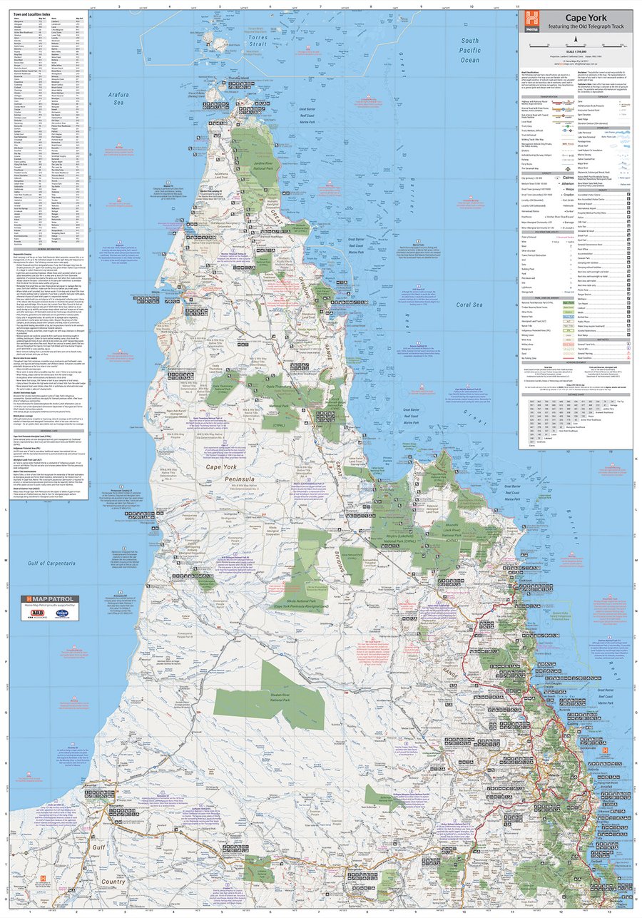 Cape York Supermap Unlaminated 1000x1400mm