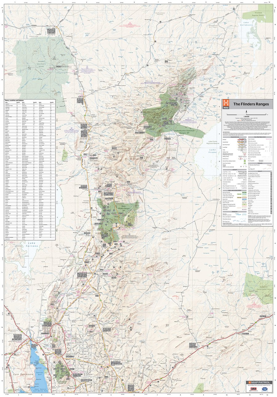 Flinders Ranges Supermap 1000x1430 laminated