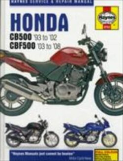 Honda CB500 and CBF500 Twins Service and Repair Manual