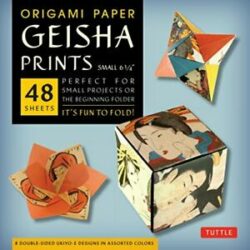 Origami Paper - Geisha Prints - Small 6 3/4" - 48 Sheets