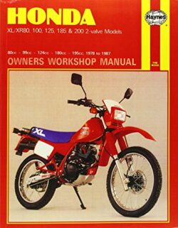 Honda XL/XR with 80cc through 200cc engines 1978-1987 Repair Manual