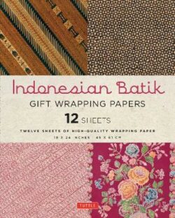 Indonesian Batik Gift Wrapping Papers - 12 Sheets