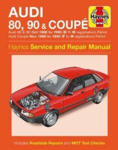 Audi 80, 90 & Coupe Petrol (Oct 86 - 90) Haynes Repair Manual