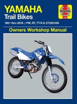 Yamaha PW, RT, TT-R & XT225/350 Trailbikes 1981-2016 Repair Manual