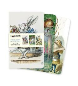 Alice in Wonderland Set of 3 Mini Notebooks