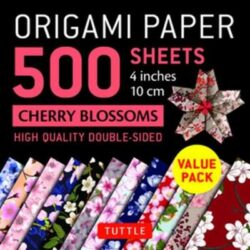 Origami Paper 500 sheets Cherry Blossoms 4" (10 cm)