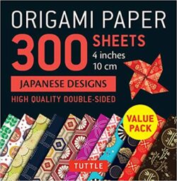 Origami Paper 300 sheets Japanese Designs 4" (10 cm)