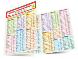 Mandarin Chinese Vocabulary Language Study Card
