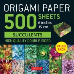 Origami Paper 500 sheets Succulents 6" (15 cm)