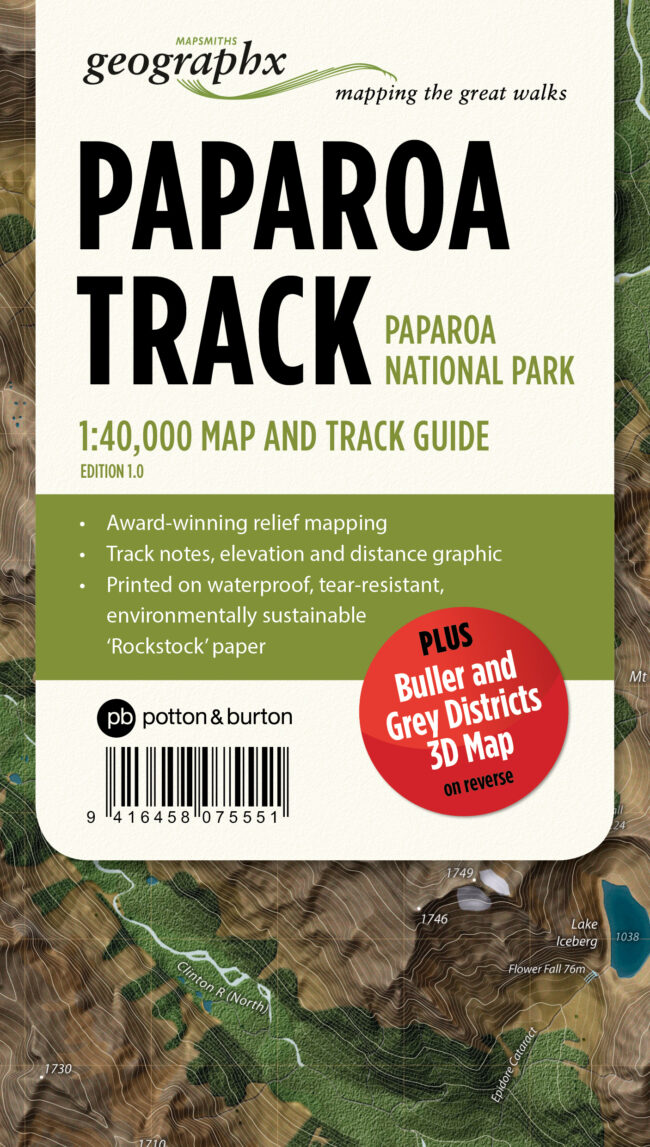 Paparoa Track Map Folded