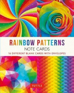 Rainbow Patterns, 16 Note Cards