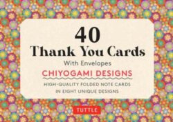 Chiyogami Designs 40 Thank You Cards with Envelopes