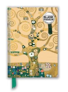 Gustav Klimt Tree Of Life Foiled Blank Notebook