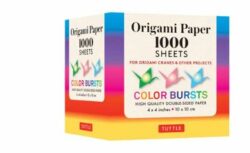 Origami Paper Color Bursts 1,000 sheets 4" (10 cm)