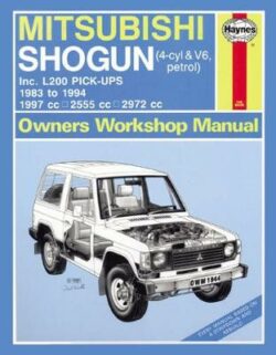 Mitsubishi Triton & L200 Pick-Ups Petrol 1983-1994 Repair Manual