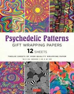 Psychedelic Patterns Gift Wrapping Paper - 12 Sheets