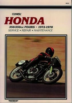 Honda CB350-550CC Sonic Fours 1971-1978 Repair Manual