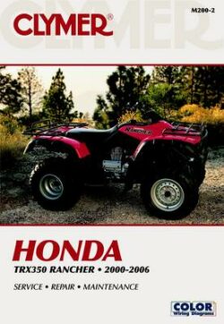 Honda TRX350 Rancher Series ATV 2000-2006 Repair Manual