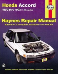 Honda Accord (1990-1993) Haynes Repair Manual (USA)