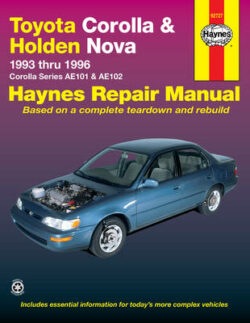 Toyota Corolla & Holden Nova (93 - 96) Repair Manual