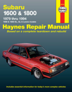 Subaru 1600 & 1800 DL 1979-1994 Repair Manual