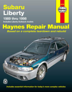 Subaru Liberty, Outback 1989-1998 Repair Manual