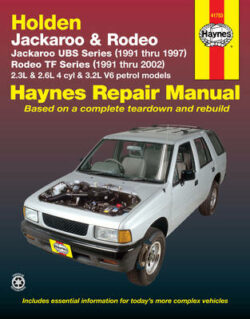 Holden Jackaroo UBS 1991-1997/Rodeo TF 1991-2002 Repair Manual