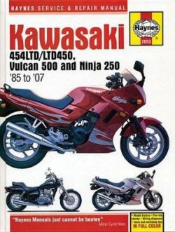 Kawasaki EN450/454/450/EN500/EX250/Ninja 1986-2007 Repair Manual