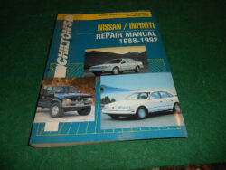 Nissan-Infiniti Repair Manual, 1988-92