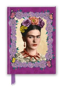 Frida Kahlo Purple Foiled Lined Notebook