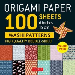 Origami Paper 100 sheets Washi Patterns 6" (15 cm)