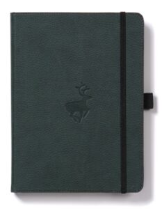 Dingbats* Wildlife A4+ Green Deer Notebook - Plain