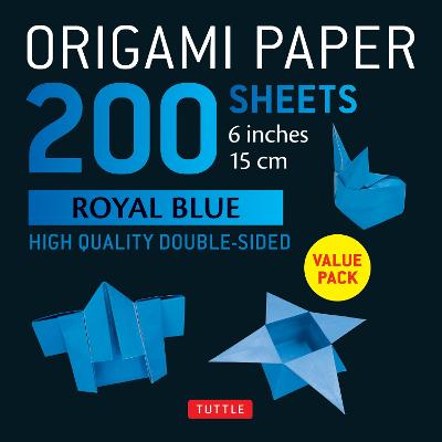 Origami Paper 200 sheets Royal Blue 6" (15 cm)