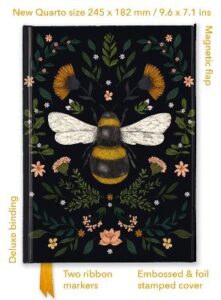 Jade Mosinski Bee Foiled Quarto Lined Notebook