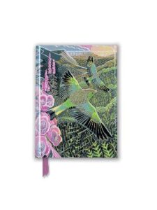 Annie Soudain Foxgloves & Finches Foiled Pocket Lined Notebook