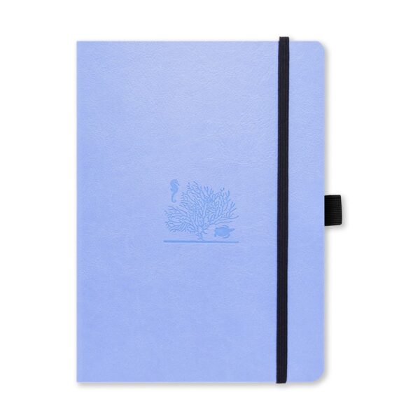 Dingbats* Earth A5+ Sky Blue Great Barrier Reef Notebook - Dotted