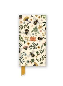 Jade Mosinski  Garden Bees Foiled Slimline Lined Notebook
