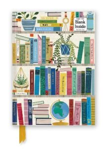 Georgia Breeze Bookshelves Foiled Blank Notebook