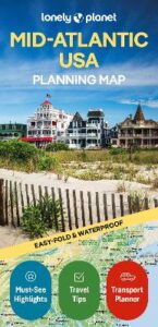 Lonely Planet Mid-Atlantic USA Planning Map