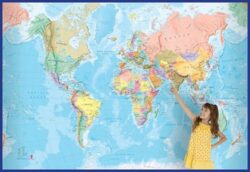 World Mural Europe Centred Maps International