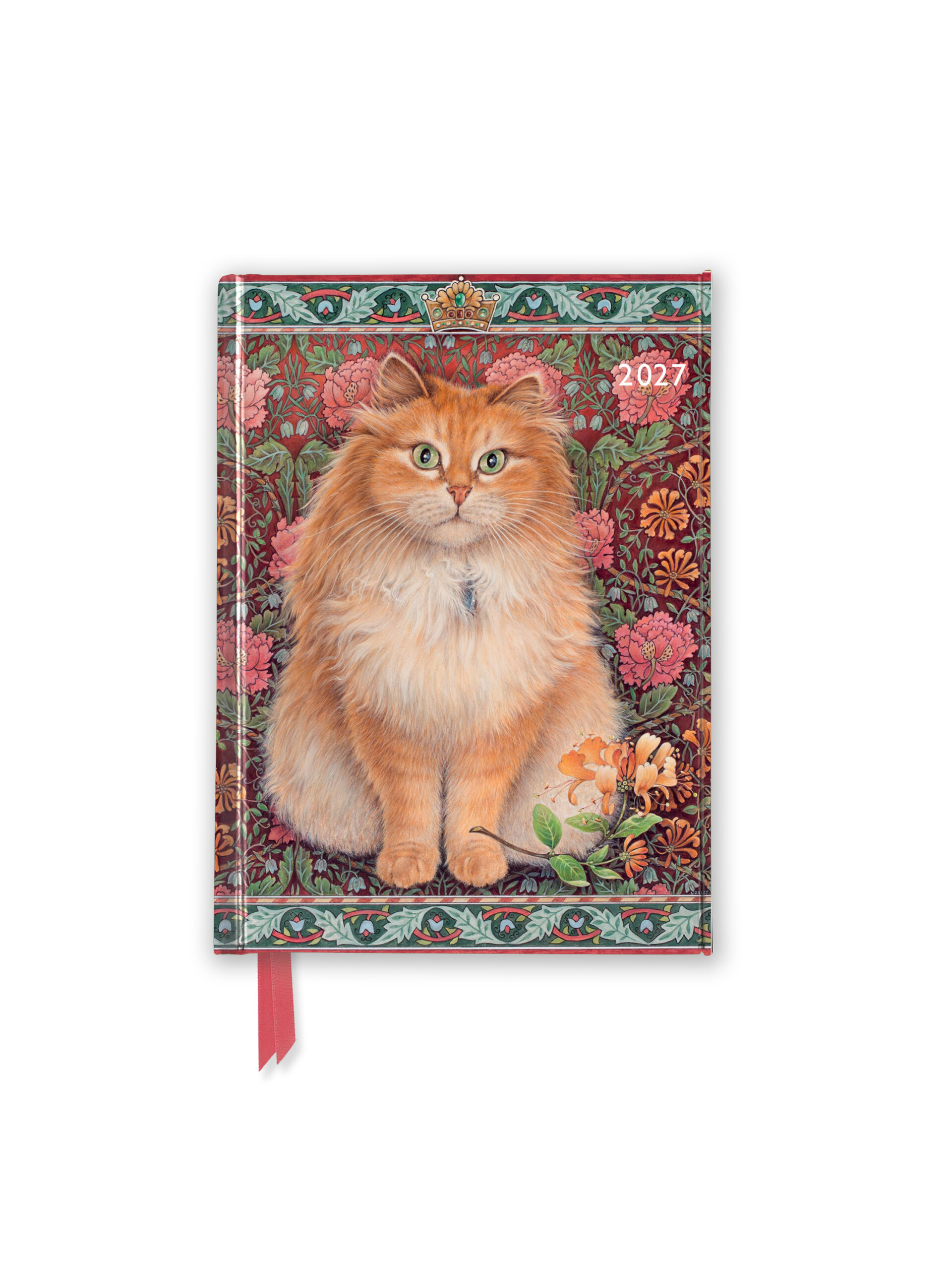 Ivory Cats by Lesley Anne Ivory: Blossomire 2027 Luxury Pocket Diary Planner - Week to View