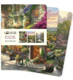 Thomas Kinkade Midi 3 Set Lined & Blank Pages Notebooks
