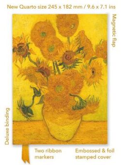 Vincent van Gogh Sunflowers Foiled Quarto Lined Notebook