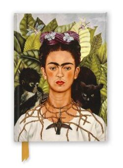 Frida Kahlo Self Portrait Thorn Necklace and Hummingbird Foiled Lined Notebook