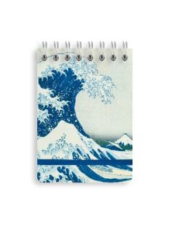 Katsushika Hokusai: The Great Wave Spiral Bound Pocket Lined Notebook