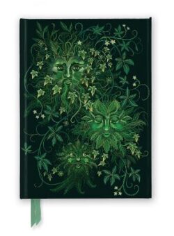 Anna Stead Green Man Foiled Lined Notebook