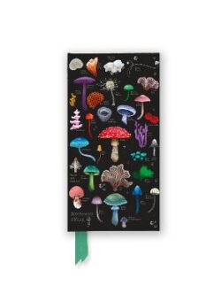 Anna Stead Mushrooms & Fungi Slimline Foiled Lined Notebook