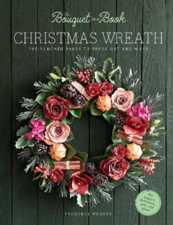 Bouquet in a Book Christmas Wreath