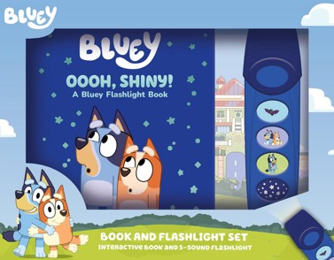 Bluey Oooh Shiny  Book & Glow Little Flashlight