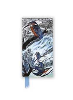 Angela Harding Suffolk Kingfishers Slimline Foiled Lined Notebook
